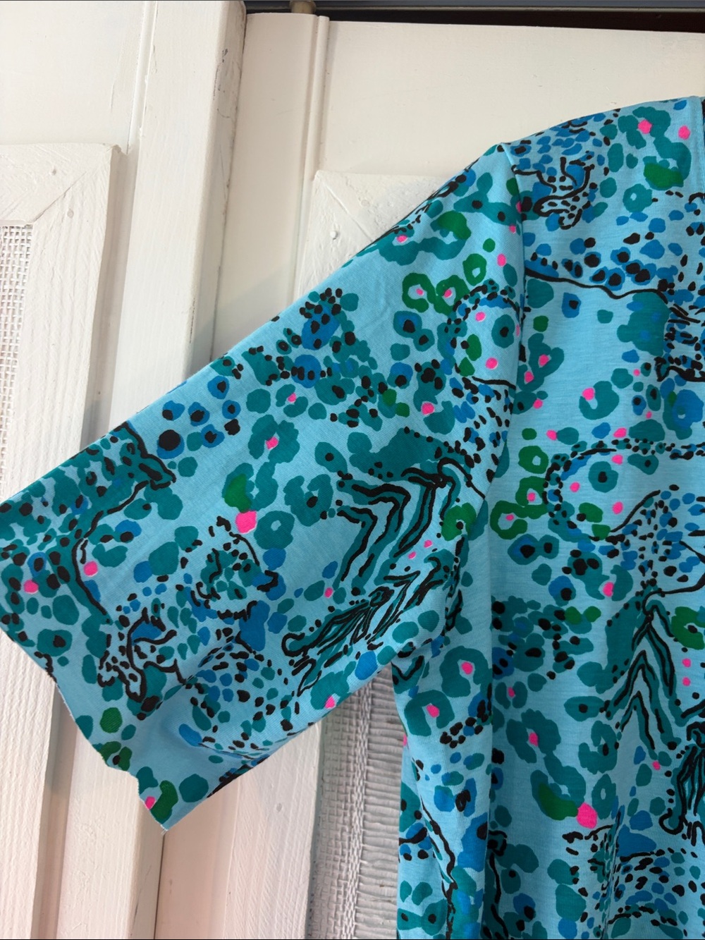 Lilly Pulitzer Jodie top in shorely blue Everglades size large NWT - Picture 4 of 5